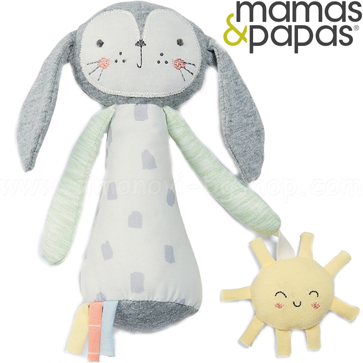 Mamas & Papas jucărie moale Bunny Squeaker 4855HS104 Mamas & Papas jucărie moale Bunny Squeaker 4855HS104